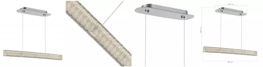 SL6008.133.01 Люстра подвесная ST-Luce Хром/Хром LED 1*30W 3000K · Latozzo, St Luce, SL6008.133.01