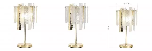 SL1636.204.03 Прикроватная лампа ST-Luce Золотистый/Белый, Золотистый E14 3*40W