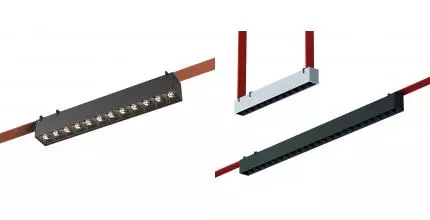 ST455.436.12 Светильник трек. Черный LED 1*12W 3000K 1 050Lm Ra90 24/40 IP20 L323xW40xH45 48V