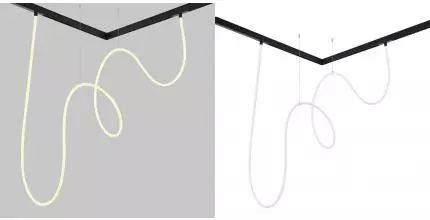 ST684.436.60 Гибкий светодиодный светильник Чёрный LED 1*60W 3000K Lm Ra80 360° IP20 L5 000xW-xH- 48