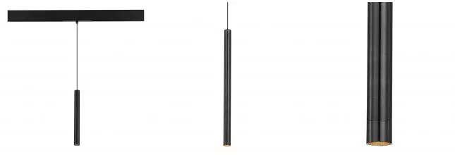 ST682.446.07 Магнитный трековый светильник Черный LED 1*7W 4000K 450Lm Ra90 36° IP20 D32xH307 48V