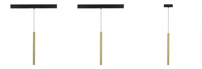 ST683.336.08 Магнитный трековый светильник Золотистый LED 1*8W 3000K 450Lm Ra90 24° IP20 D30xH500 48 ST683.336.08 Магнитный трековый светильник Золотистый LED 1*8W 3000K 450Lm Ra90 24° IP20 D30xH500 48