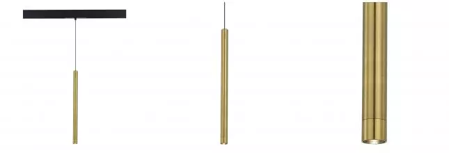 ST683.346.08 Магнитный трековый светильник Золотистый LED 1*8W 4000K 450Lm Ra90 24° IP20 D30xH500 48 ST683.346.08 Магнитный трековый светильник Золотистый LED 1*8W 4000K 450Lm Ra90 24° IP20 D30xH500 48