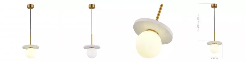 SL1191.353.01 Светильник подвесной ST-Luce Латунь/Латунь, Белый G9 LED 1*5W 4000K