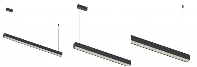 ST612.433.32 Светильник подвесной Чёрный LED 1*35W 3000K 698Lm Ra>80 120°IP20 L1120xW50xH60 180-220V