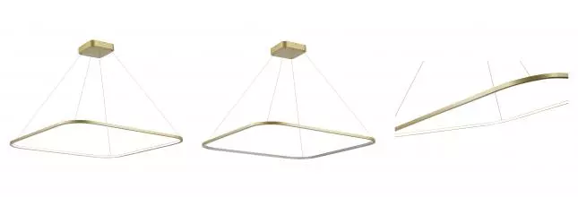 ST610.243.52 Светильник подвесной ST-Luce Золотистый/Белый LED 1*47W 4000K