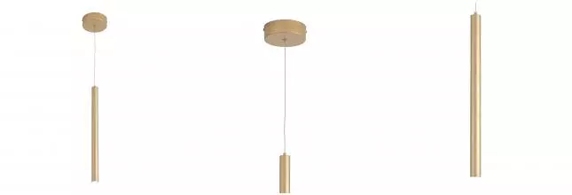 ST613.203.06 Светильник подвесной ST-Luce Золотистый/Золотистый LED 1*3W 4000K