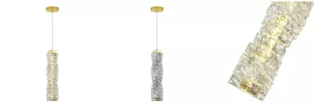 SL6010.203.15 Подвес ST-Luce Золотистый/Прозрачный LED 1*15W