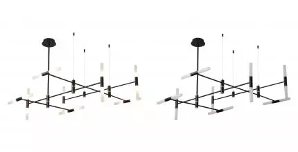 SL1216.403.16 Светильник подвесной ST-Luce Черный/Белый G9 16*5W 4000K