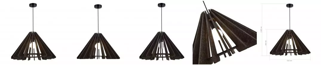 SL3002.413.01 Светильник подвесной ST-Luce Черный/Серый E27 1*60W