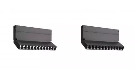 ST686.496.09 Светильник трек. SMART Черный LED 1*9W 3000K/4000K/5000K 700Lm Ra>90 34° IP20 L258xW26xH137 2