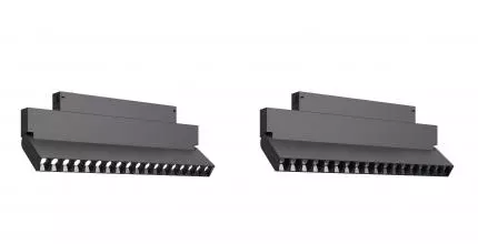 ST686.436.18 Светильник трек. Черный LED 1*18W 3000K 1 470Lm Ra>90 34° IP20 L370xW26xH137 220V