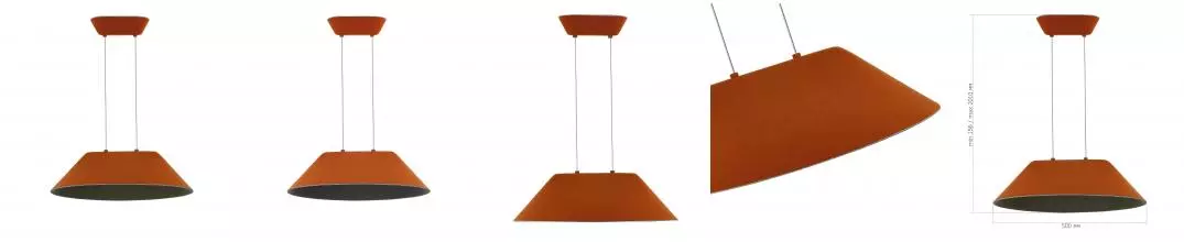 SL3001.723.01 Светильник подвесной ST-Luce Оранжевый,Серый/Оранжевый,Серый LED 1*12W