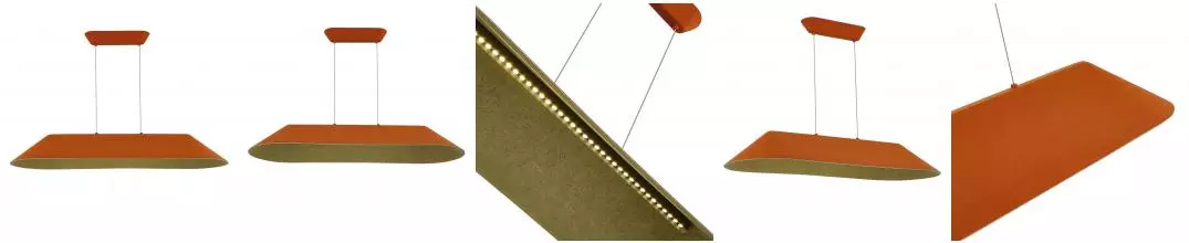 SL3001.823.01 Светильник подвесной ST-Luce Оранжевый,Серый/Оранжевый,Серый LED 1*32W