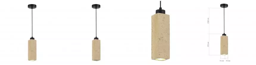 SL1194.413.01 Светильник подвесной ST-Luce Черный/Бежевый GU10 1*5W 4000K