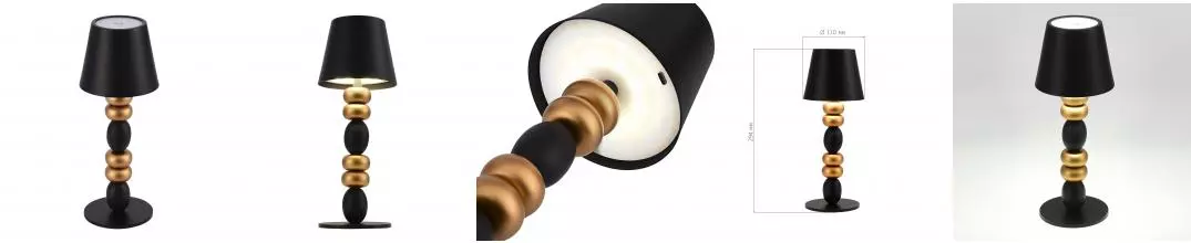 SL1011.414.01 Прикроватная лампа ST-Luce Черный, Золотистый/Черный LED 1*3W 3000-6000K