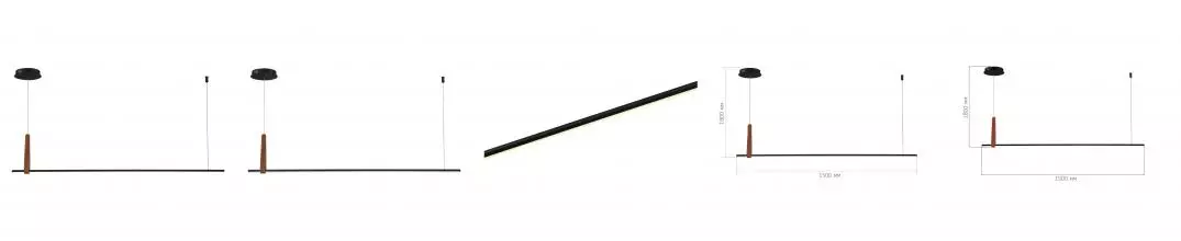 SL6131.403.24 Светильник подвесной ST-Luce Черный/Черный, Терракотовый LED 1*24W 4000K