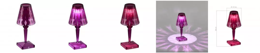 SL1010.704.01 Прикроватная лампа ST-Luce Фиолетовый/Фиолетовый LED 1*2W 3000K - 6000K