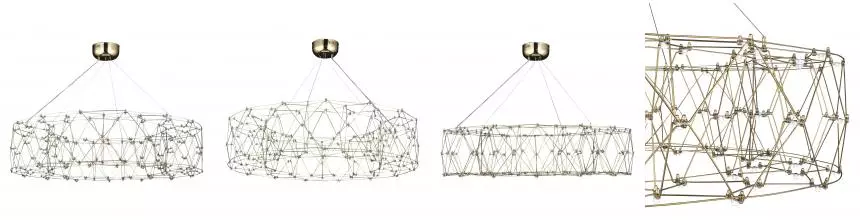 SL6602.203.72 Светильник подвесной ST-Luce Золотистый/Прозрачный LED 1*72W 4000K