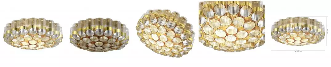 SL1662.302.19 Светильник потолочный ST-Luce Латунь/Латунь, Прозрачный E14 19*60W SL1662.302.19 Светильник потолочный ST-Luce Латунь/Латунь, Прозрачный E14 19*60W