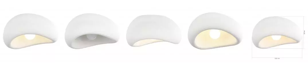 SL1522.512.01 Светильник потолочный ST-Luce белый/белый E27 1*60W