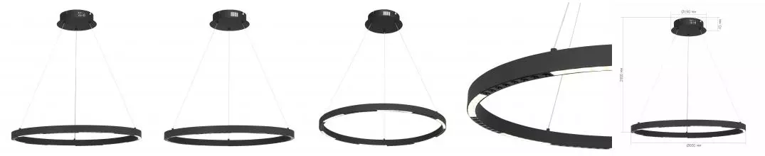 SL6238.433.01 Светильник подвесной ST-Luce черный/черный LED 1*32W 4000K SL6238.433.01 Светильник подвесной ST-Luce черный/черный LED 1*32W 4000K