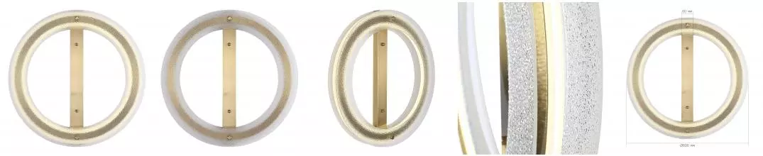 SL6245.212.01 Светильник потолочный ST-Luce золотистый/Прозрачный LED 1*40W 4000K