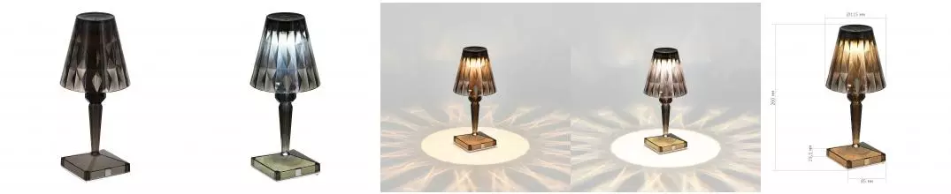 SL1010.734.01 Прикроватная лампа ST-Luce Дымчато-серый/Дымчато-серый LED 1*2W 3000K - 6000K