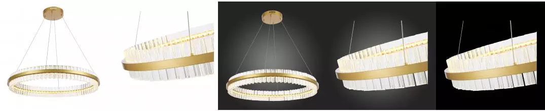 SL383.223.01 Светильник подвесной ST-Luce Матовое золото/Прозрачный LED 1*60W 3000K