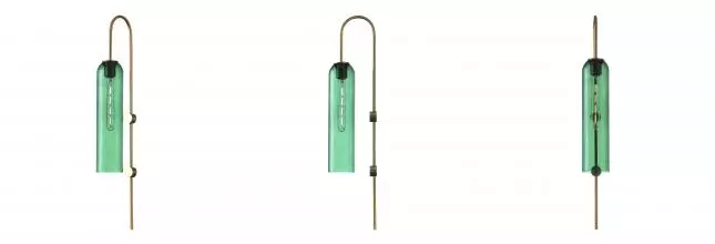 SL1145.381.01 Светильник настенный ST-Luce Латунь/зеленый E27 1*60W