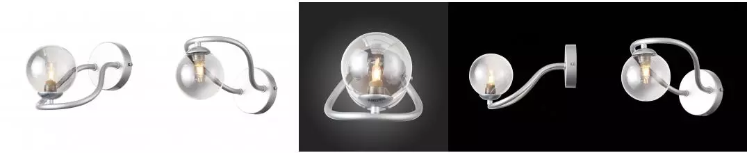 SL1502.101.01 Светильник настенный ST-Luce Хром/Дымчатый G9 1*5W