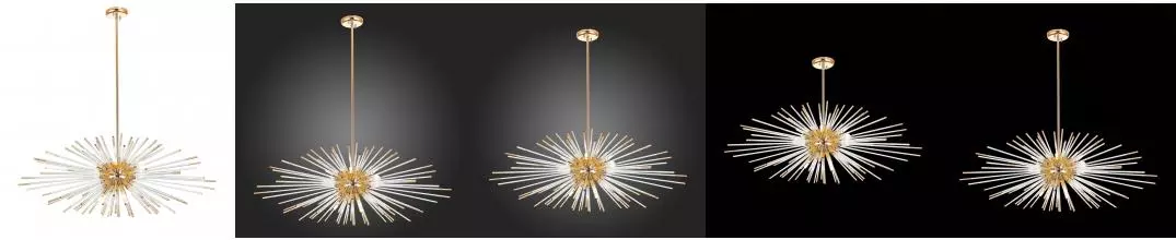 SL1097.203.09 Светильник подвесной ST-Luce Французское золото G9 9*5W