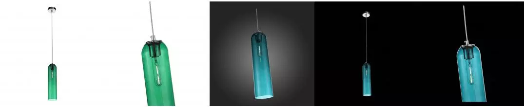 SL1145.183.01 Светильник подвесной ST-Luce хром/зеленый E27 1*60W