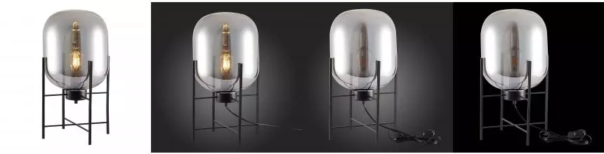 SL1050.704.01 Прикроватная лампа ST-Luce Чёрный/Дымчатый E27 1*40W