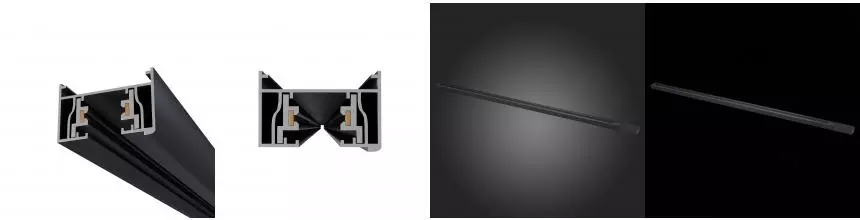 ST001.429.00 Шинопровод однофазный накладной ST-Luce Чёрный Длина 2 000мм