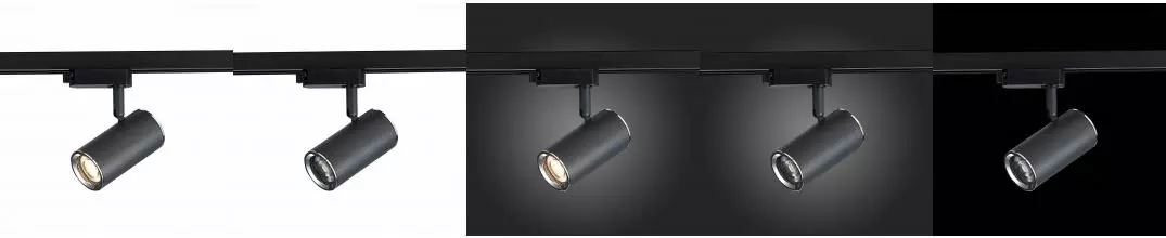 ST301.406.01 Светильник трек. Черный GU10 1*50W  IP20 L104xW54xH111 220V Без ламп