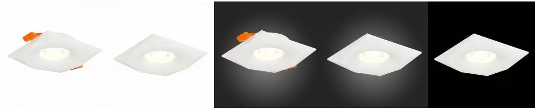 ST203.508.01 Светильник встр. Белый GU10 1*50W  L95xW95xH25 220V Без ламп