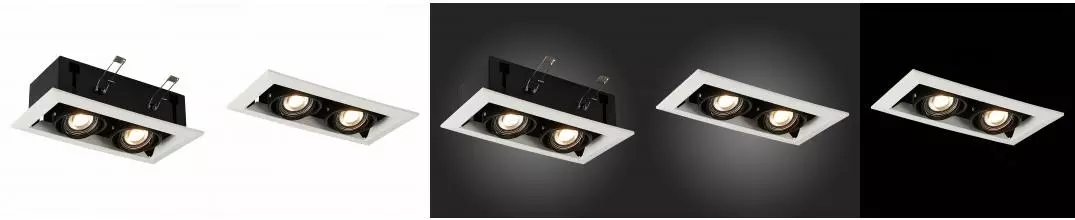 ST250.548.02 Светильник встр. Черный GU10 2*50W  L245xW126xH70 220V Без ламп · без серии, St Luce, ST250.548.02 ST250.548.02 Светильник встр. Черный GU10 2*50W  L245xW126xH70 220V Без ламп · без серии, St Luce, ST250.548.02