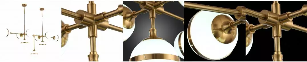 SL1157.303.09 Светильник подвесной ST-Luce Бронза/Белый E14 9*40W