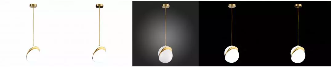 SL1164.303.01 Светильник подвесной ST-Luce Латунь/Белый E27 1*60W