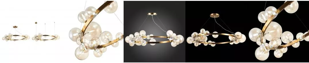 SL1165.303.24 Светильник подвесной ST-Luce Бронза/Коньячный G4 24*5W