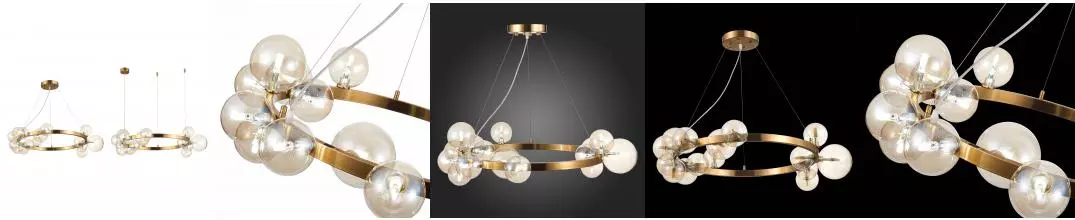 SL1165.303.15 Светильник подвесной ST-Luce Бронза/Коньячный G4 15*5W