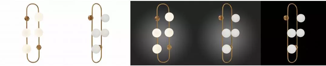 SL1149.301.04 Бра ST-Luce Латунь/Белый G9 4*5W