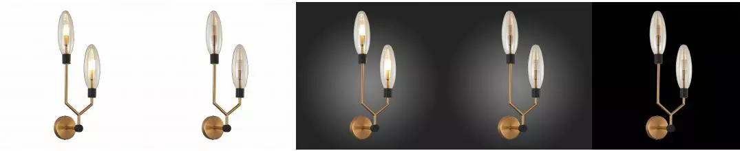 SL1174.301.02 Бра ST-Luce Латунь/Коньячный G9 2*5W · Desima, St Luce, SL1174.301.02