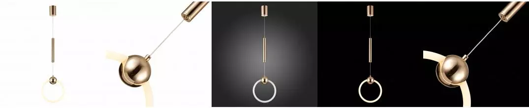 SL1578.203.01 Подвес ST-Luce Золотистый/Золотистый, Белый LED 1*15W 3000K