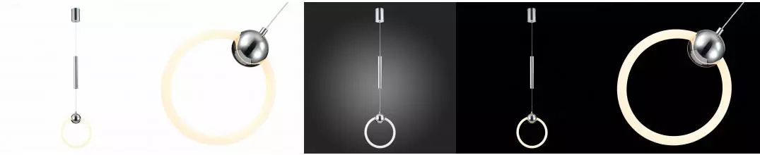 SL1578.103.01 Подвес ST-Luce Хром/Белый,Хром LED 1*15W 3000K · Giera, St Luce, SL1578.103.01