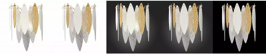 SL1224.201.02 Бра ST-Luce Золотистый/Прозрачный, Белый E14 2*60W