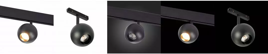 ST354.436.12 Магнитный трековый светильник Черный LED 1*12W 3000K 680Lm Ra>80 36° IP20 L120xW100xH19