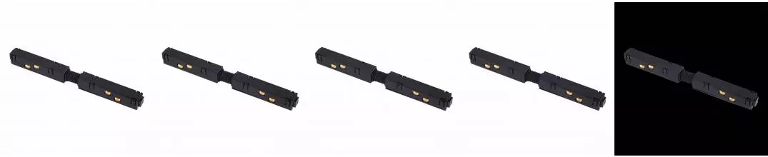 ST006.439.00 Коннектор питания прямой для магнитного шинопровода  ST-Luce Черный