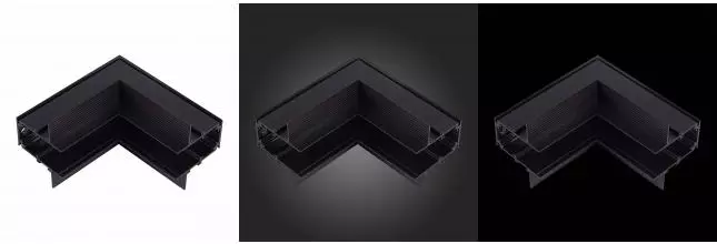 ST007.449.00 Внутренний угол-соединитель для встраиваемого магнитного шинопровода ST-Luce Черный